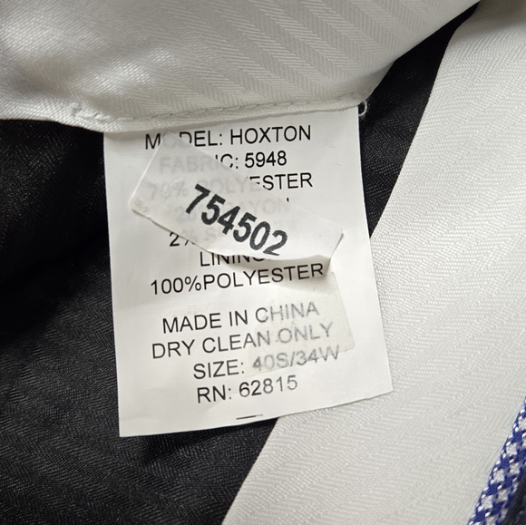 Savile Row Co. Hoxton Check Suit Dress Pants - Picture 7 of 9